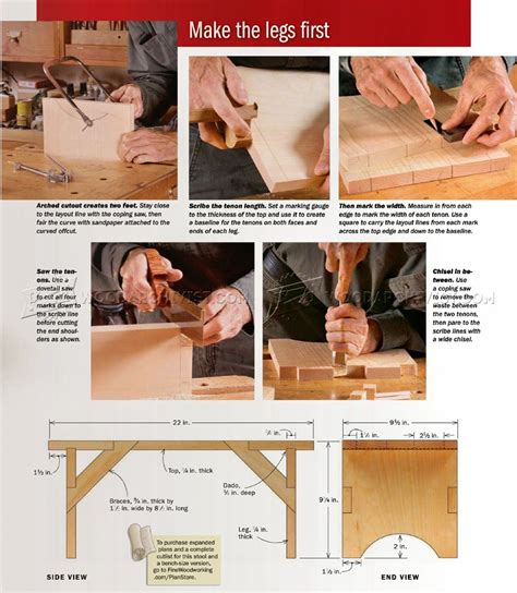 Shaker Stool Plans • WoodArchivist