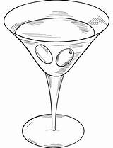 Martini Glass coloring Page  Free Printable Coloring Pages sketch template