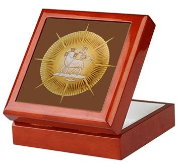 Lamb in Glory Rosary Keepsake Box - Teresa Satola