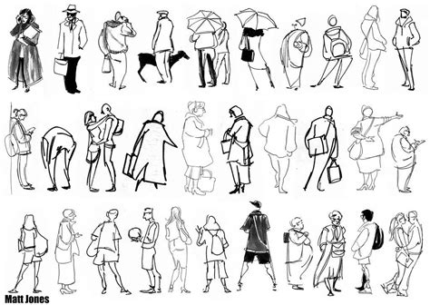 Pix For > Simple Sketches Of People | Архитектурные эскизы, Изображения фигуры человека ...