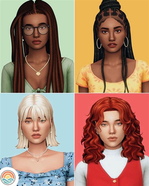 a sim dump #02 | semplicesims on Patreon | Sims hair, Sims, The sims 4 skin