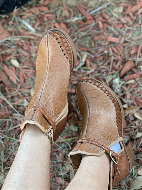 Leather Boots-booties for Woman Camel Color Mexican Artisan - Etsy