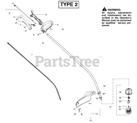 Weed Eater FL 20 (952711794) - Weed Eater Featherlite String Trimmer, Type 2 (2009-03) Handle ...