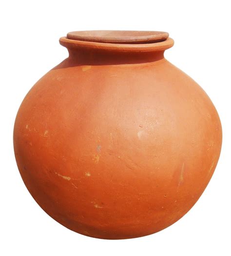 Traditional Pure Natural Clay Water Pot With Lid, for Drinking Water, Home Utility - Etsy