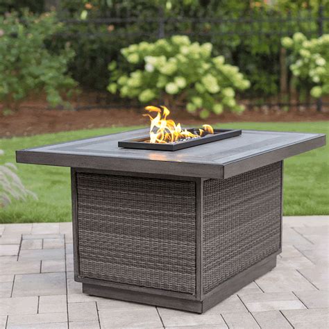 Fall in LOVE with wicker. Aurora, available in 2018, offers a contemporary fire pit with grey ...