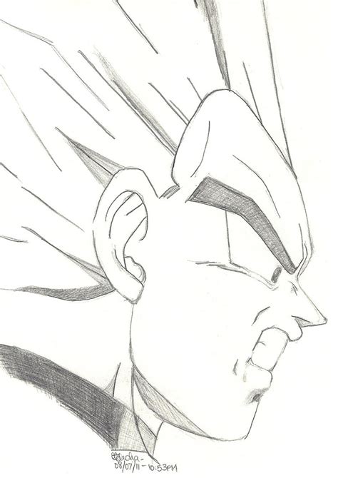 Dragon Ball Z - Vegeta Sketch by SlotheriuS on DeviantArt