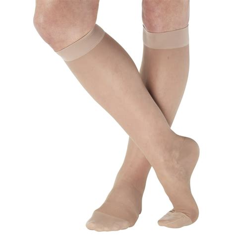 Made in USA - Sheer Compression Socks for Women Circulation 15-20 mmHg ...