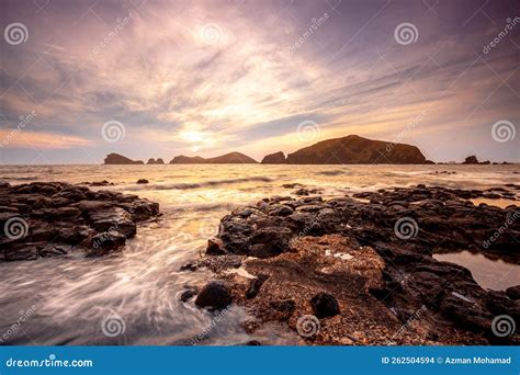 Landscape with Chagwido Island and Strange Volcanic Rocks, View from ...