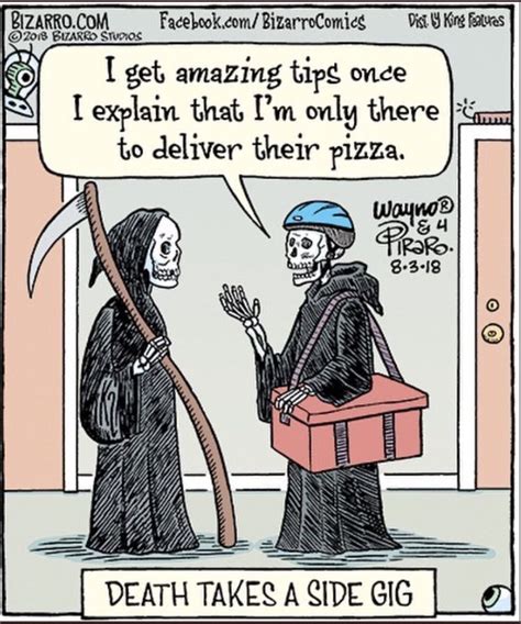 Pin by Stu Pitt Moran on Halloween | Bizarro comic, Death humor, Funny cartoons