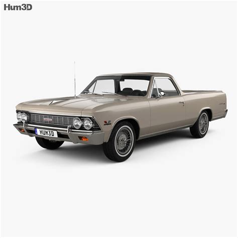 Chevrolet El Camino Custom 1966 3D model - Vehicles on Hum3D