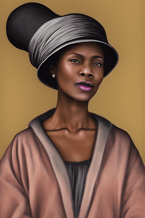 Black Church Women with Hats · Creative Fabrica
