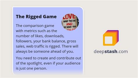 The Rigged Game - Deepstash