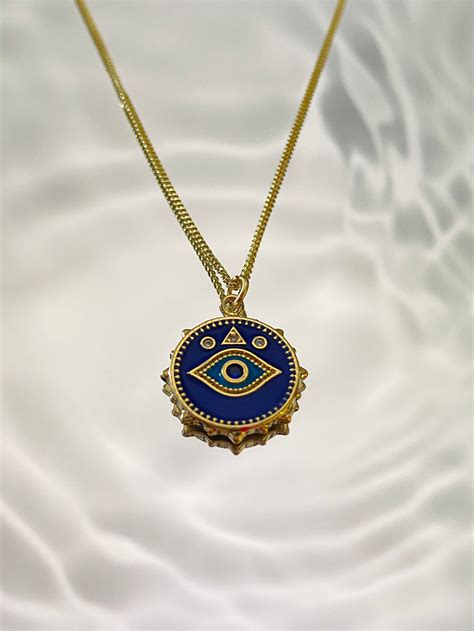 Blue Evil Eye necklace – Ash&Cort