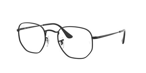 Hexagonal Optics Eyeglasses with Black Frame | Ray-Ban®