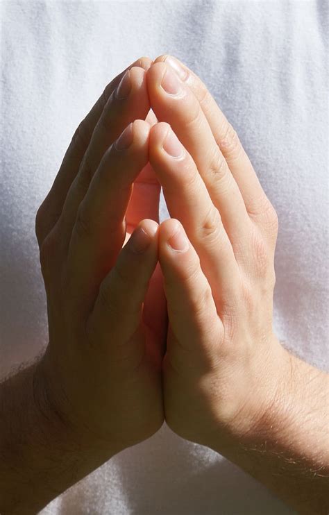 person, wearing, white, top, praying, hands, hand, meditation, pray ...