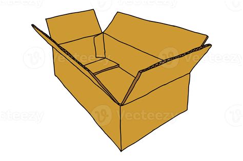 Open Cardboard Box 21169431 PNG