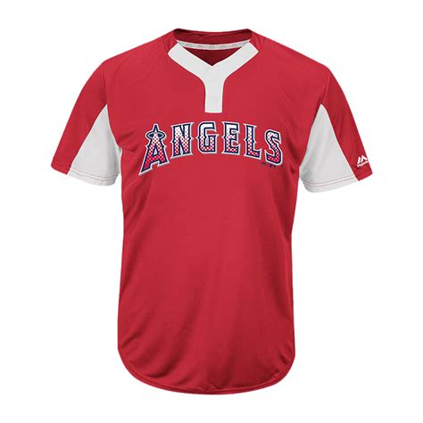 Youth Angels Two-Button Jersey - Angels-MAIY83