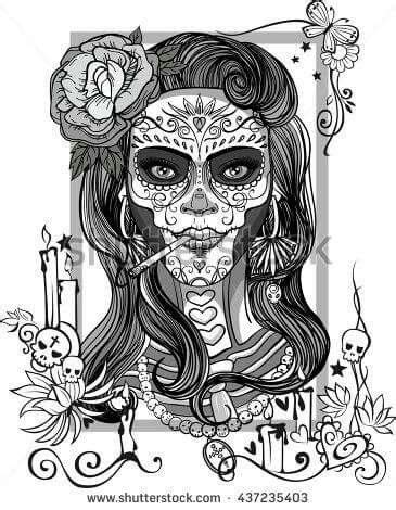 Pin by Brittney Strunk on Tat2U | Skull coloring pages, Egypt tattoo design, Animal coloring pages
