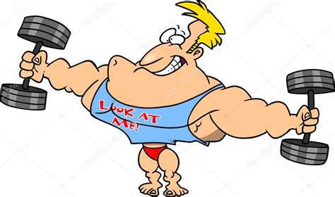 Cartoon Bodybuilder Stock Vector Image by ©ronleishman #13917336