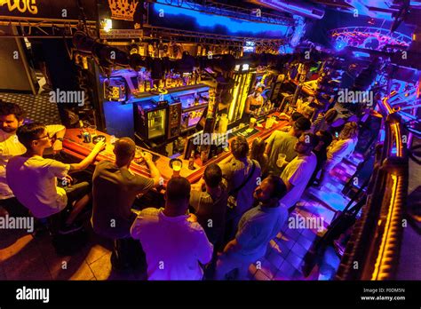 Prague Nightlife in Cross Club, favorite music club, Nightlife Prague Czech Republic Stock Photo ...