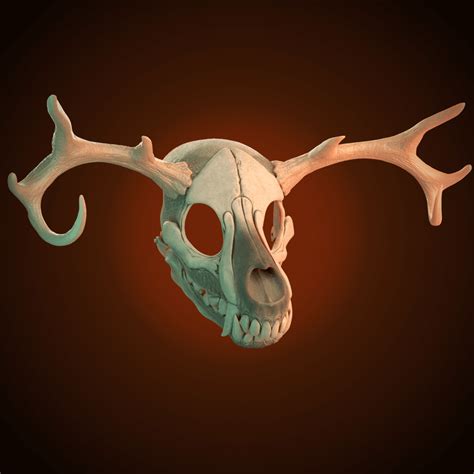 Wendigo Skull Mask 3D Model STL Files - 3d Planet Props