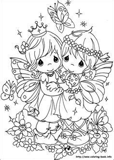 Precious Moments coloring picture | Precious moments coloring pages, Fairy coloring pages ...