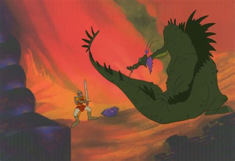 Dragon's Lair Dirk & Singe Publicity Cel - ID: jundragonpub6397 | Van Eaton Galleries