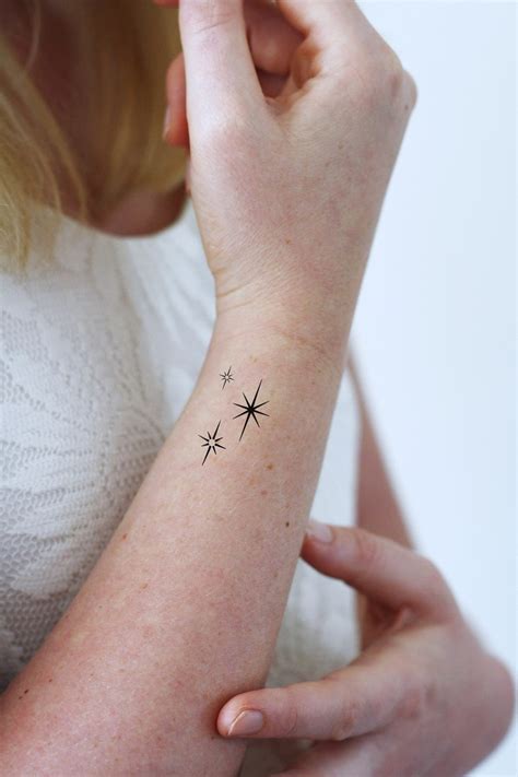 Three Stars Temporary Tattoo Star Temporary Tattoo Stars Tattoo ...