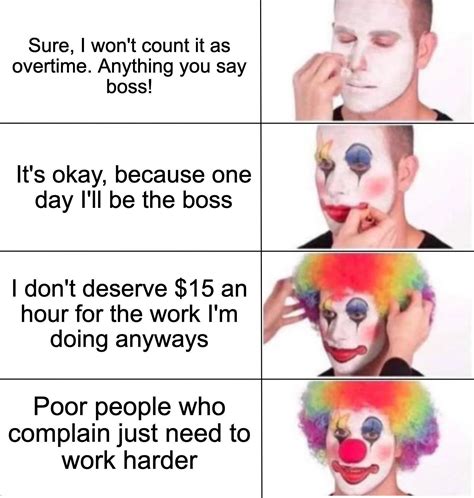 Guy putting on clown makeup. : r/MemeTemplatesOfficial