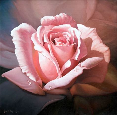 Realistic Rose Painting at PaintingValley.com | Explore collection of ...