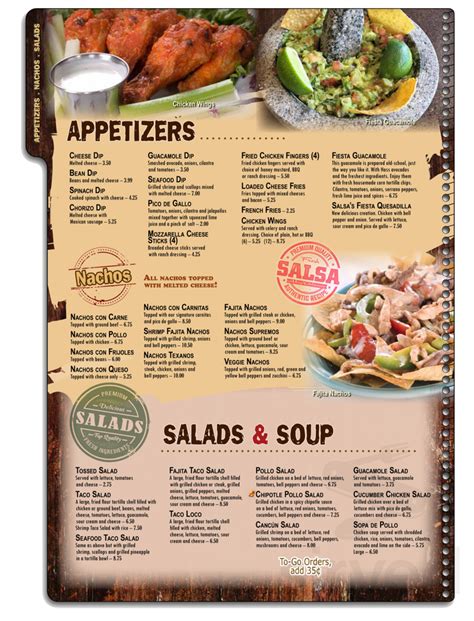 Salsa's Mexican Cafe menus in Lusby, Maryland, United States