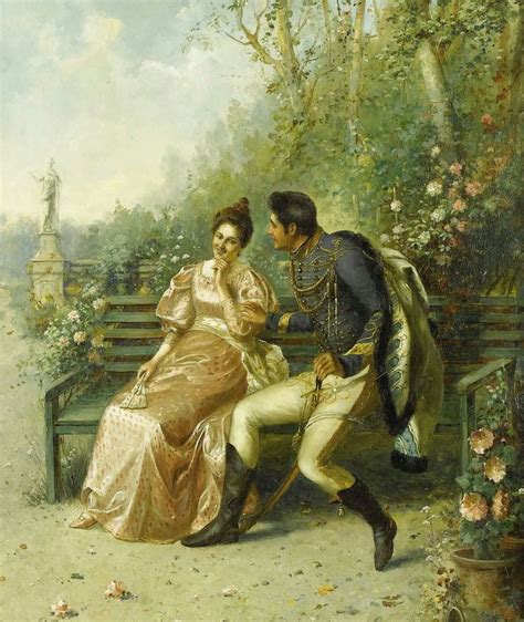 ♥ "Courting Couple" → A. Secola (Italian - 19th century). | Romantic paintings, 19th century ...