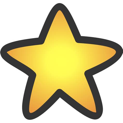 clip art gold star - Clip Art Library