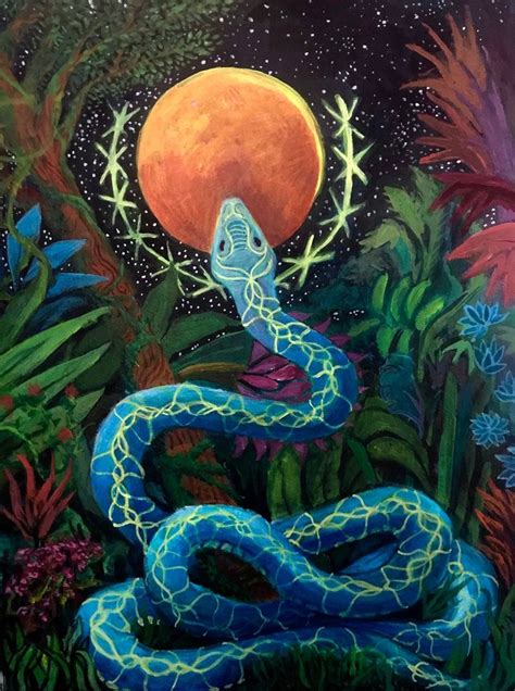 Serpent Rising Snake Medicine Original Acrylic Painting | Etsy | Art ...