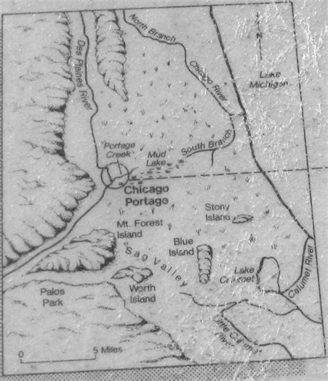 map of chicago portage - Google Search | Map, Chicago history, Chicago