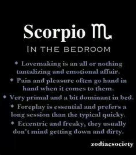 Scorpio in Bed | Scorpio zodiac facts, Scorpio, Astrology scorpio