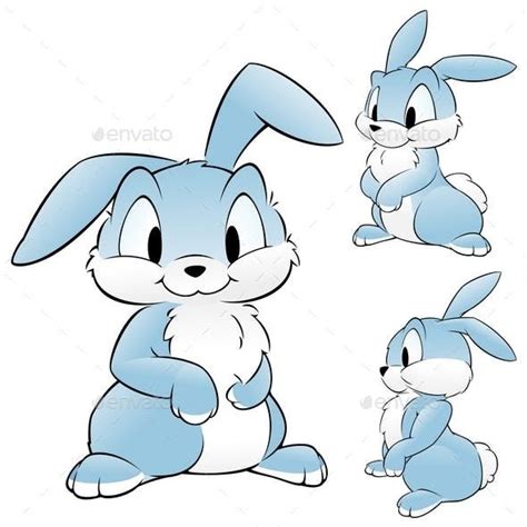 Cartoon Rabbit Bunny | Rabbit illustration, Rabbit cartoon drawing ...