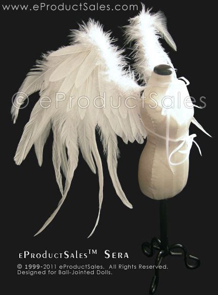 BJD doll Feather angel wings by eProductSales on DeviantArt