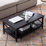 Duhome Coffee Table with Storage, Solid Wood Coffee Table Modern ...