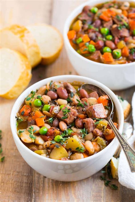 Vegetarian Navy Bean Soup Recipe Crock Pot | Dandk Organizer