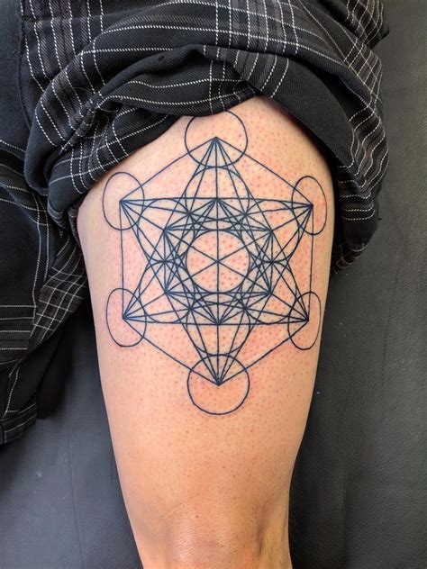 Metatrons Cube Sacred Geometry Tattoo - Best Tattoo Ideas