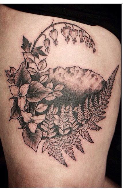 loving the trilliums | Sleeve tattoos, Fern tattoo, Landscape tattoo