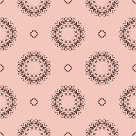 Premium Vector | Pink vintage seamless texture with ornament design element decorative ...