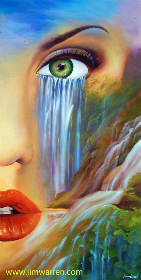 cry Eyes Artwork, Nature Artwork, Nature Drawing, Nature Paintings, Illusion Paintings, Illusion ...