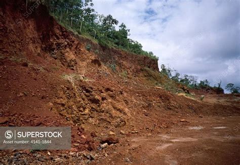 erosion caused by deforestation amazon basin, brazil, south america - SuperStock