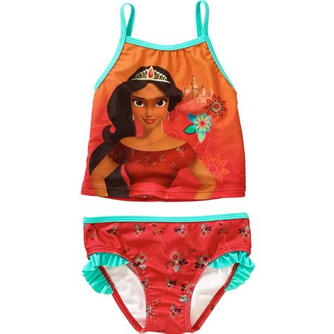 Elena of Avalor - of Avalor Toddler Girls' Tankini 2-piece Swimsuit (3T), Girls' 2-Piece ...