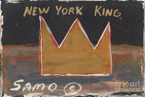 Jean Michel Basquiat, Painting Crown, Painting by Jean Michel Basquiat ...