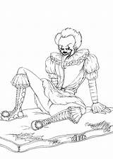 Pennywise coloring Pages 100 Printable Coloring sketch template