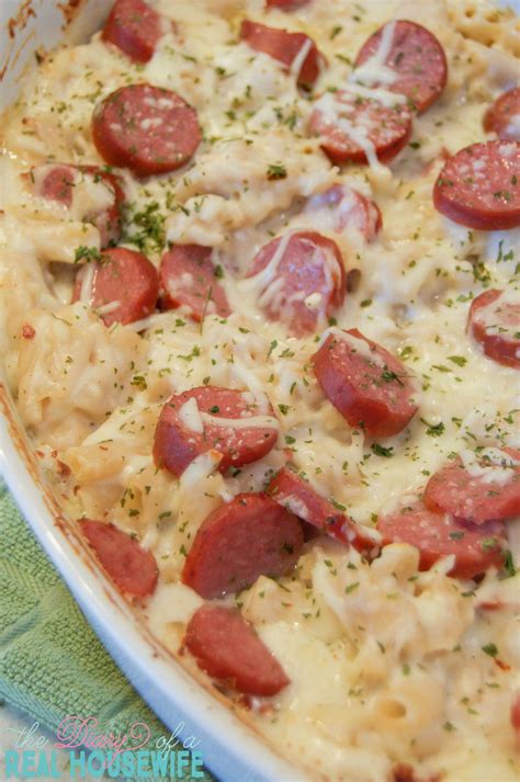 easy-kielbasa-alfredo-bake-the-best-dinner-recipe-idea-so-good-and-so-easy-to-make - The Diary ...