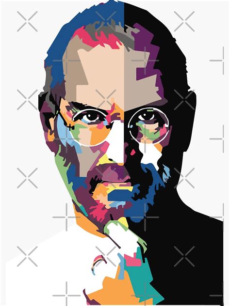 "Steve Jobs portrait | Steve Jobs painting " Sticker for Sale by kartickdutta101 | Redbubble